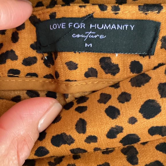 Love for humanity cheetah Skort Size M - Picture 4 of 6
